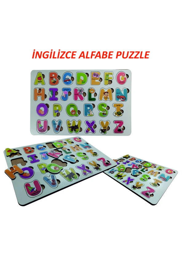 Ingilizce Ahşap Alfabe Puzzle 30* 20 Cm ürün görseli 1