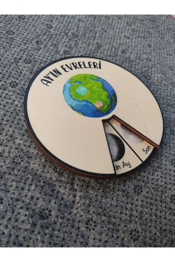 Ayın Evreleri Yuvarlak Çarklı Sistem 15 Cm Çap ürün görseli 1