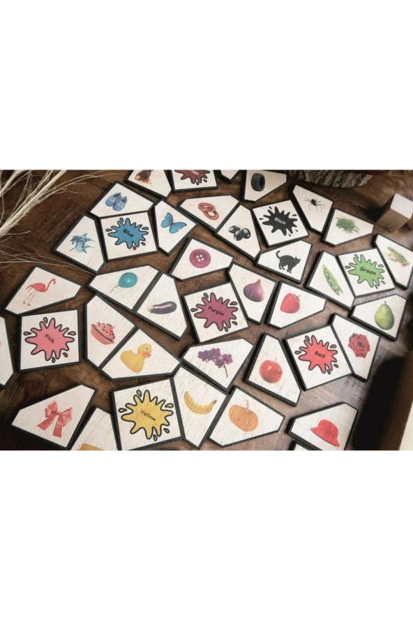Montessori Renkler Ve Renk Çeşitleri Eşleştirmeli Puzzle ürün görseli 1