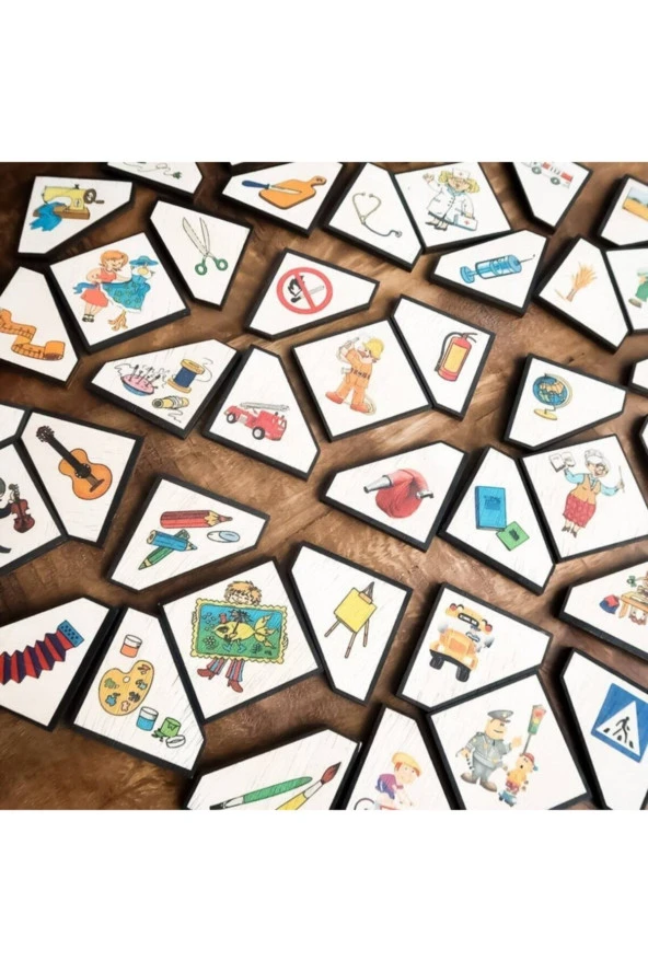 Montessori Meslekler Ve Araç Gereçleri Puzzle ürün görseli 1