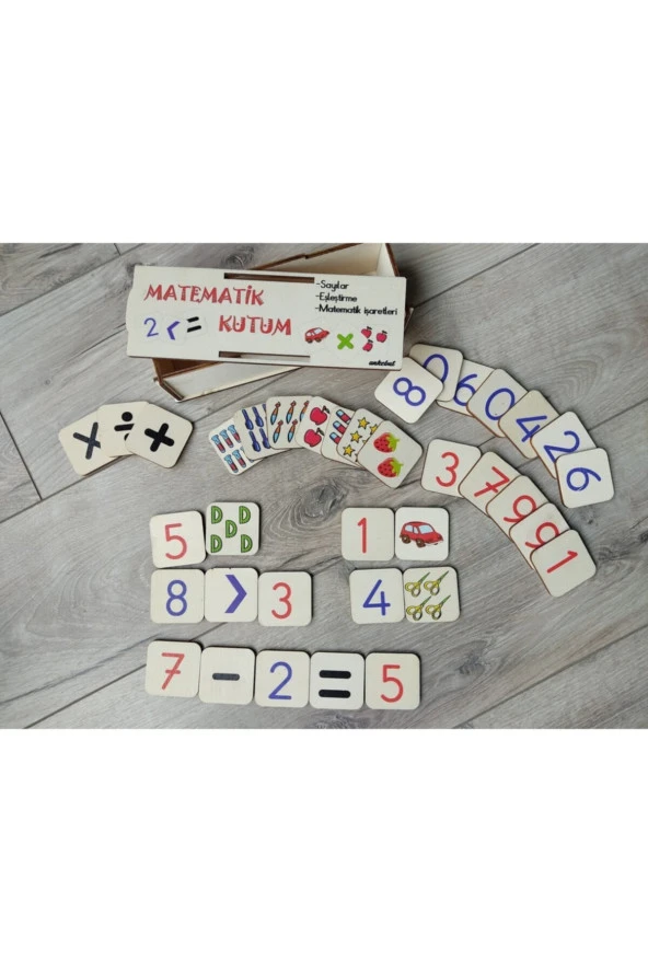 Matematik Kutum 4 Işlem, Sayı Ve Değerleri, Tek Çift Sayılar , Eşleştirme Oyunu 36 Parça ürün görseli 1