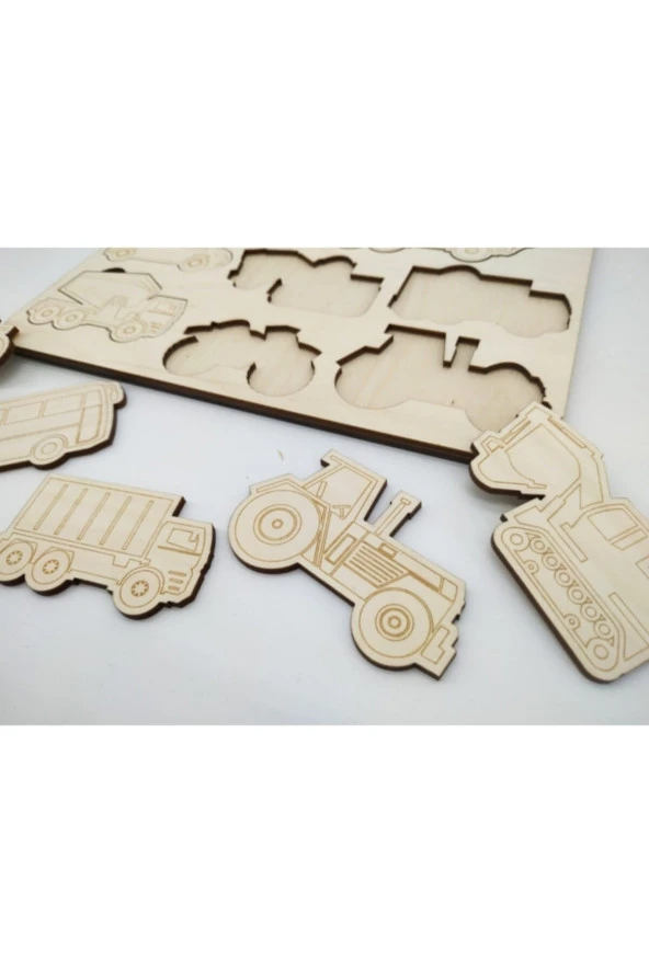 Montessori Araçlar Boyama Puzzle - Resim 2