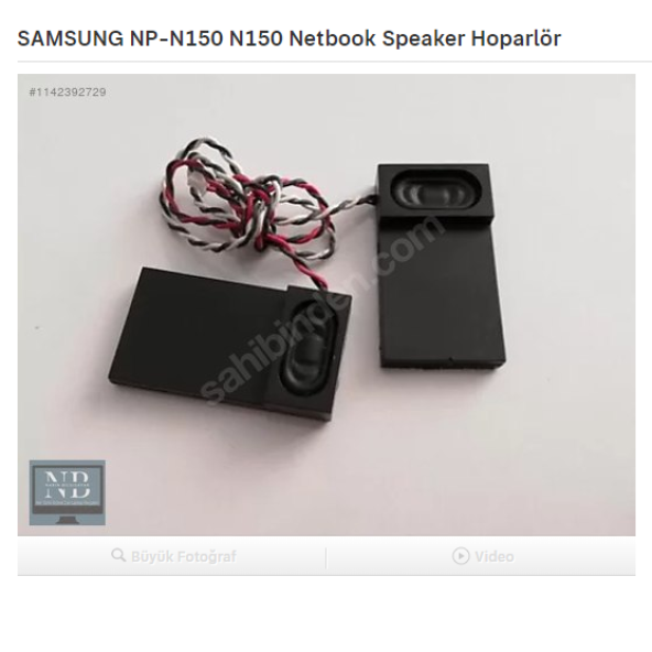 SAMSUNG NP-N150 N150 Netbook Speaker Hoparlör ürün görseli 1
