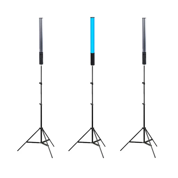 GDX TB-40 RGB 40 cm 3’lü LED Tüp Işık Seti 200 cm Işık Ayağı + BALL-03 Başlık (Full Set) ürün görseli 1