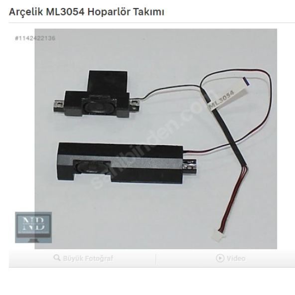 Arçelik ML3054 Hoparlör Takımı ürün görseli 1