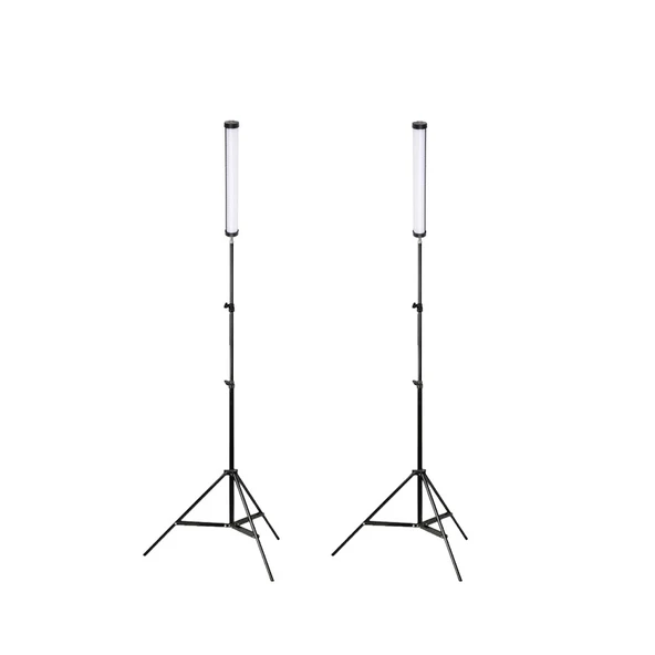 GDX TB-30 RGB 30 cm 2’li LED Tüp Işık Seti 200 cm Işık Ayağı + BALL-03 Başlık (Full Set) ürün görseli 1