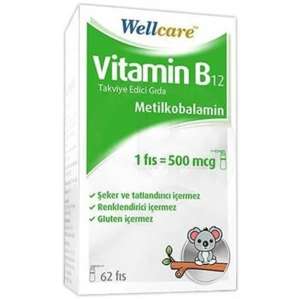 Wellcare Vitamin B12 - 500 Mcg ürün görseli 1
