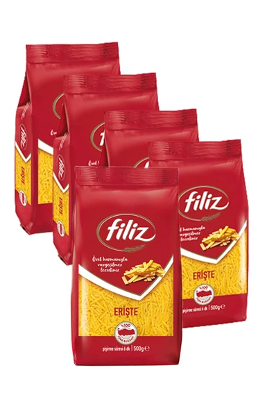 Filiz Erişte Makarna 500 gr x 5 adet ürün görseli 1