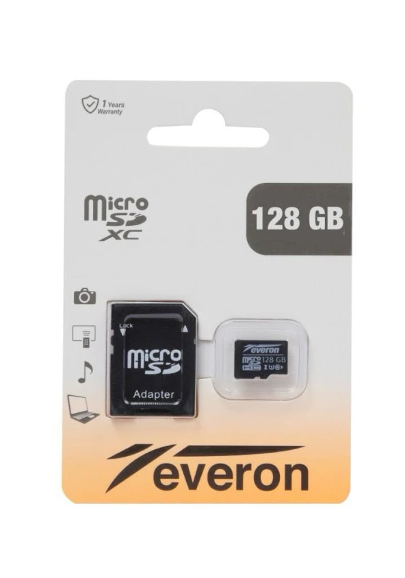 Everon 128GB Micro SD Hafıza Kartı Adaptörlü ürün görseli 1