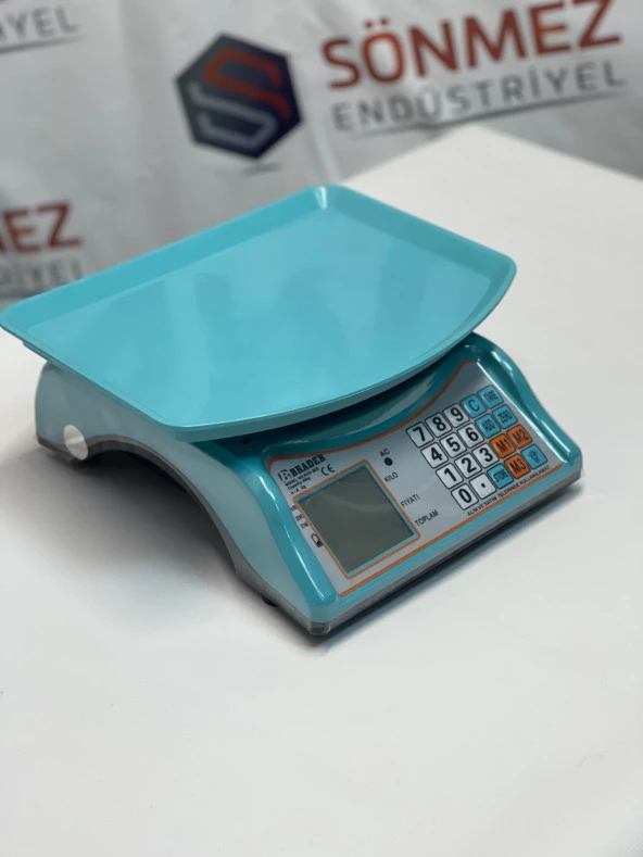 Brader 40 Kg Elektronik Dijital Hesaplamalı Terazi  Mavi ürün görseli 1