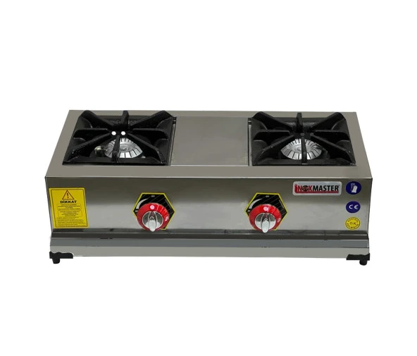 İnoxmaster 2 li Mini Ocak Set Üstü Lpg li Ce li - Resim 3