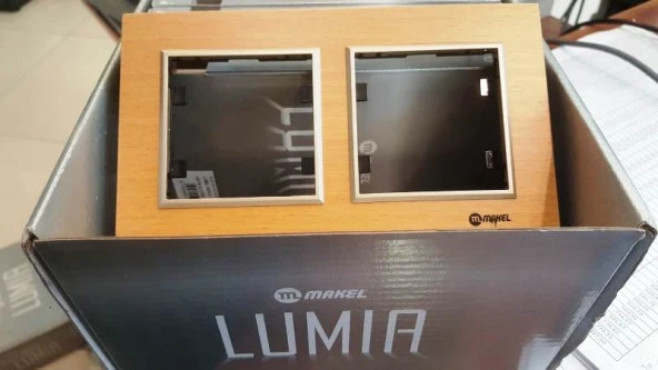 MAKEL Lumia Wood 2li Çerçeve Kayın B.Dore ürün görseli 1