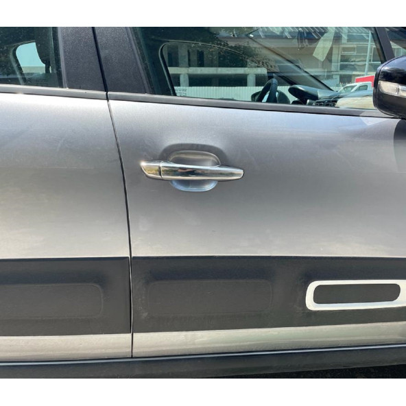 Citroen C3 Krom Kapı Kolu 4 Kapı 2017+ Paslanmaz Çelik - Resim 5