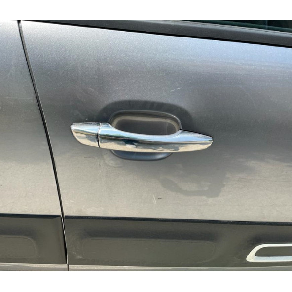 Citroen C3 Krom Kapı Kolu 4 Kapı 2017+ Paslanmaz Çelik - Resim 6