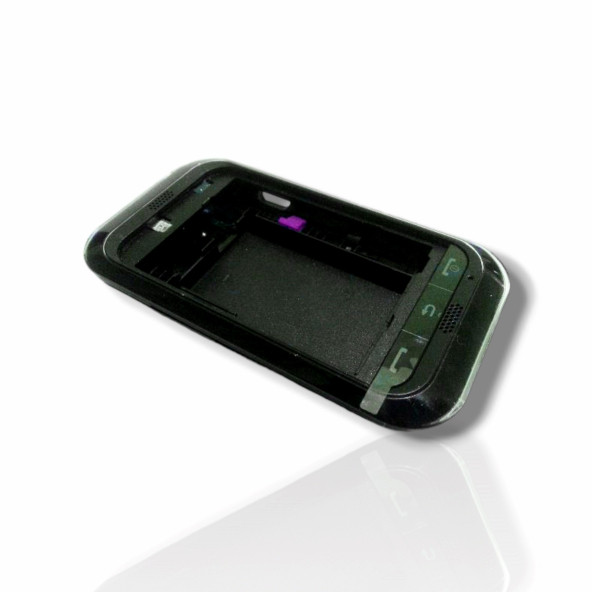 Samsung C3300 Kasa Samsung Galaxy C3300 Uyumlu Siyah Renk Orta Kasa Ön Arka Kapak Tuş Takımı ürün görseli 1