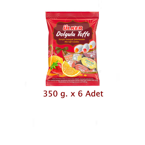 Ülker Dolgulu Toffe 350 g. x 6 ürün görseli 1