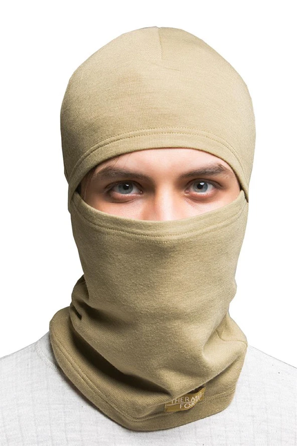 Thermoform Heavy Kar Yüz Maskesi Balaclava Kum ürün görseli 1