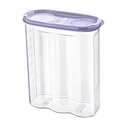 2 Kapaklı Ölçekli Erzak Kuru Gıda Saklama Kutusu Kabı 2,4 Litre-SA940 ürün görseli 1