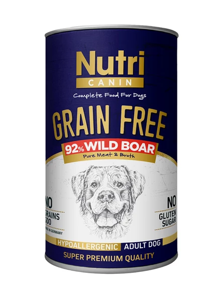 Adult %92 Domuz Etli Tahılsız 400Gr Yetişkin Köpek Yaş Maması 4 Adet ürün görseli 1