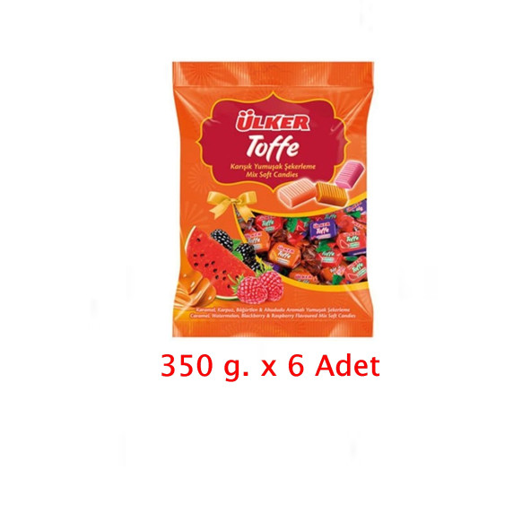Ülker Toffe Karışık Yumuşak Şekerleme 350 Gram x 6 Adet ürün görseli 1