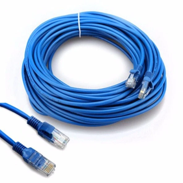CAT6 Ethernet Kablosu Modem İnternet Lan 2 x RJ45 Patch 10 Metre - 4612 - Resim 4