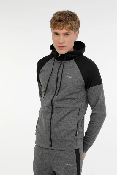 Lumberjack ML RENATO-CB 18SD1155 3PR Erkek Eşofman Üstü Gri Siyah S-XXL ürün görseli 1