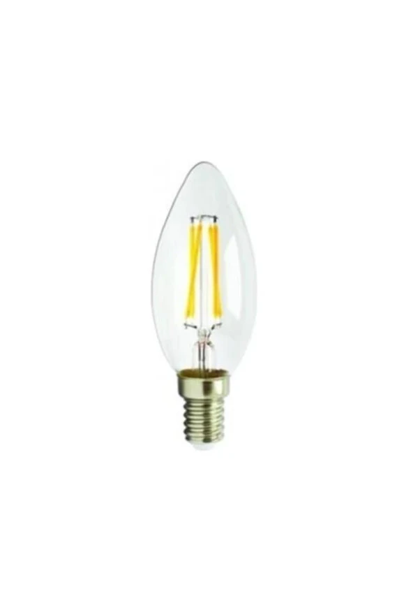 Cata CT-4066 4W Flamanlı Şeffaf Led Gün Işığı Buji Ampul ürün görseli 1