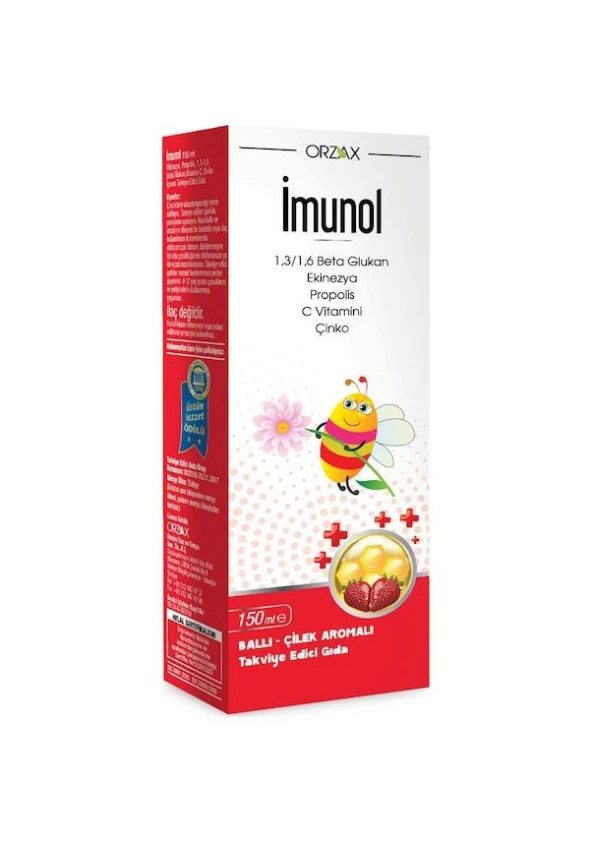 Orzax İmunol Şurup 150 ml 8697595870617 ürün görseli 1