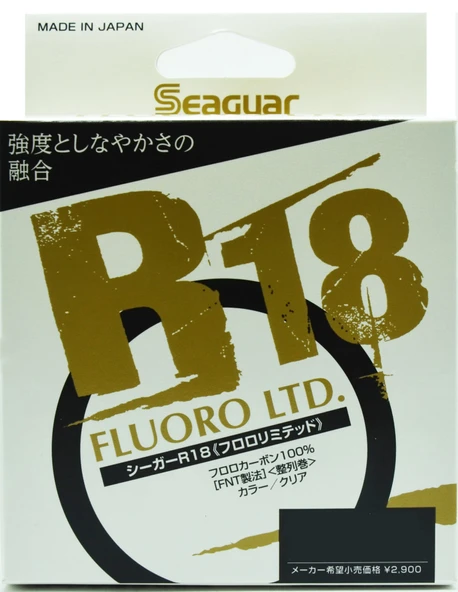 0.185mm Seaguar R18 Fluoro Ltd. %100 Fluoro Carbon Misina 100metre ürün görseli 1