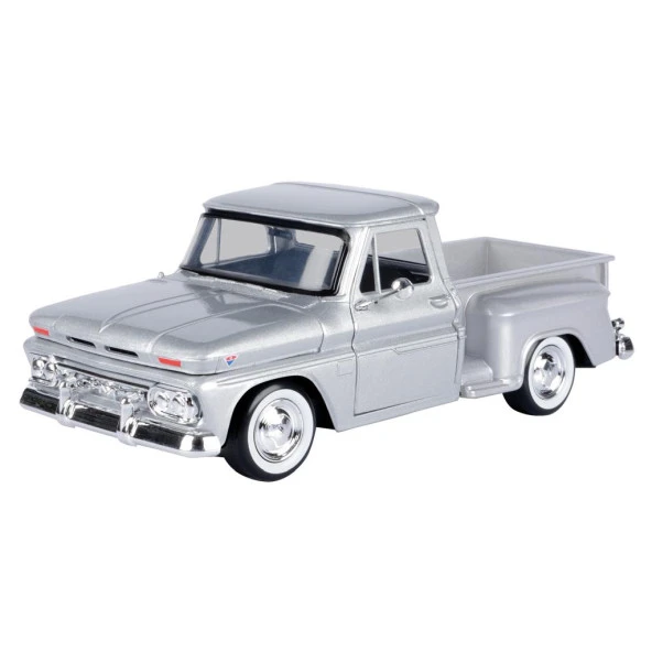 Motormax 1966 GMC C100 Fenderside 1/24 Gümüş Model Araba ürün görseli 1