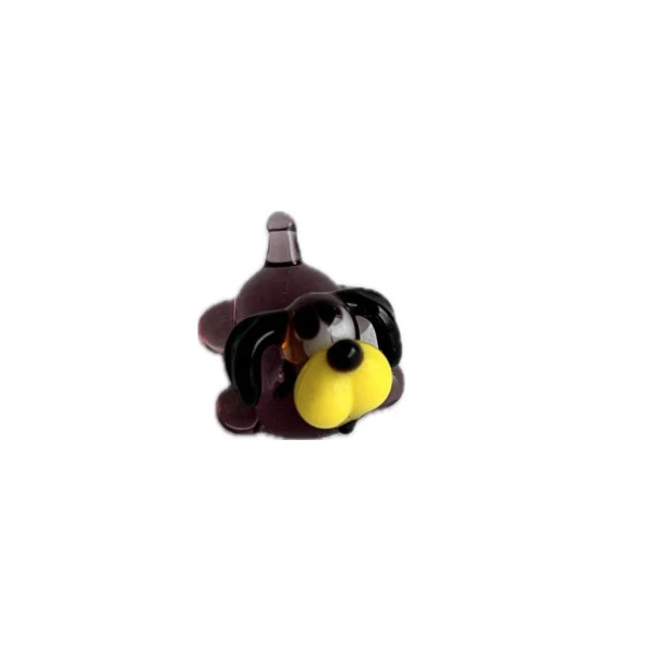 El Yapımı Mini Murano Cam Köpek Biblo A152-01 ürün görseli 1