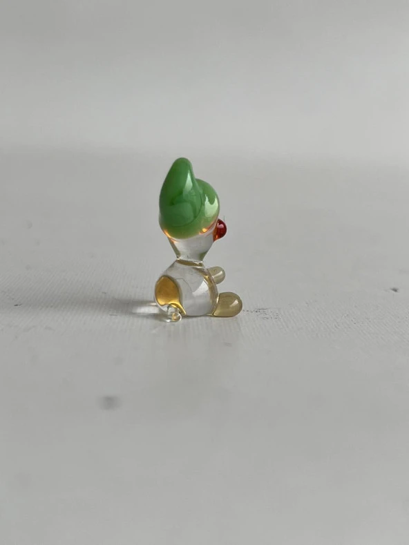 El Yapımı Mini Murano Cam Şirinler Biblo A151-04 - Resim 3