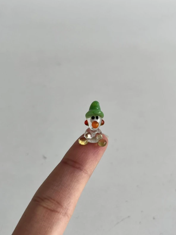 El Yapımı Mini Murano Cam Şirinler Biblo A151-04 - Resim 4