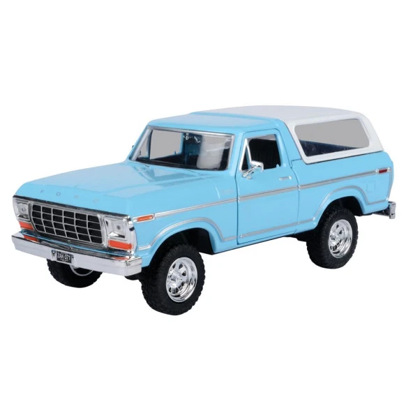 Motormax 1978 Ford Bronco 1/24 Turkuaz Model Araba ürün görseli 1