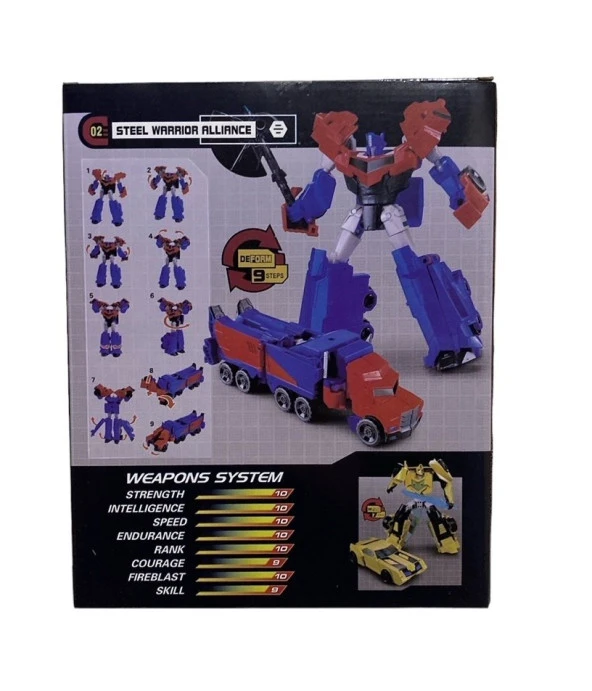20 CM 9 Adımda Dönüşen Robot 9141 - Resim 2