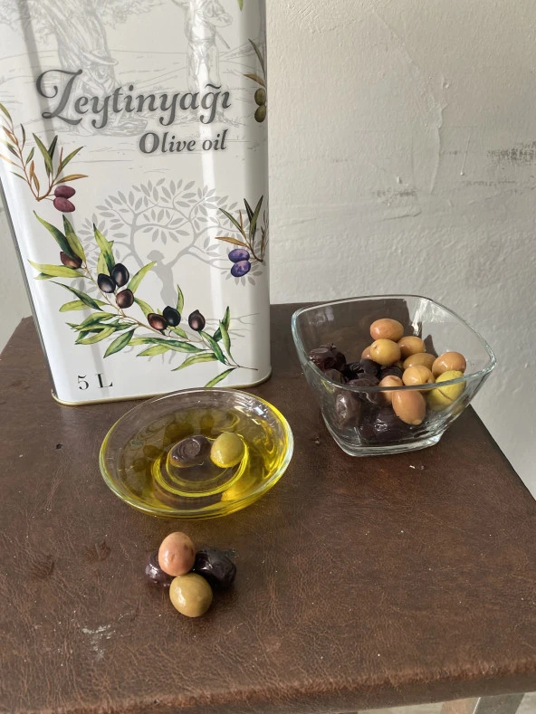 Zeytin yağı 5 lt naturel soğuk sıkım 0,2 dizem zeytinyağı ürün görseli 1
