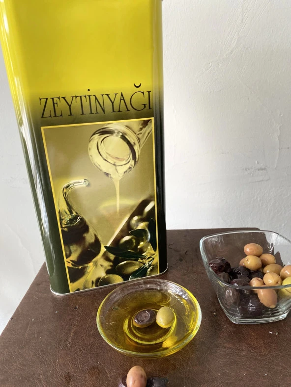 Zeytin yağı 5 lt naturel soğuk sıkım 0,2 dizem zeytinyağı Yeni Mahsül ürün görseli 1