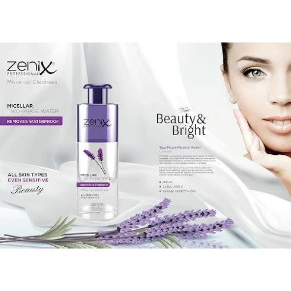 Zenix Makyaj Temizleme Suyu 400 ml Iki Faz ürün görseli 1