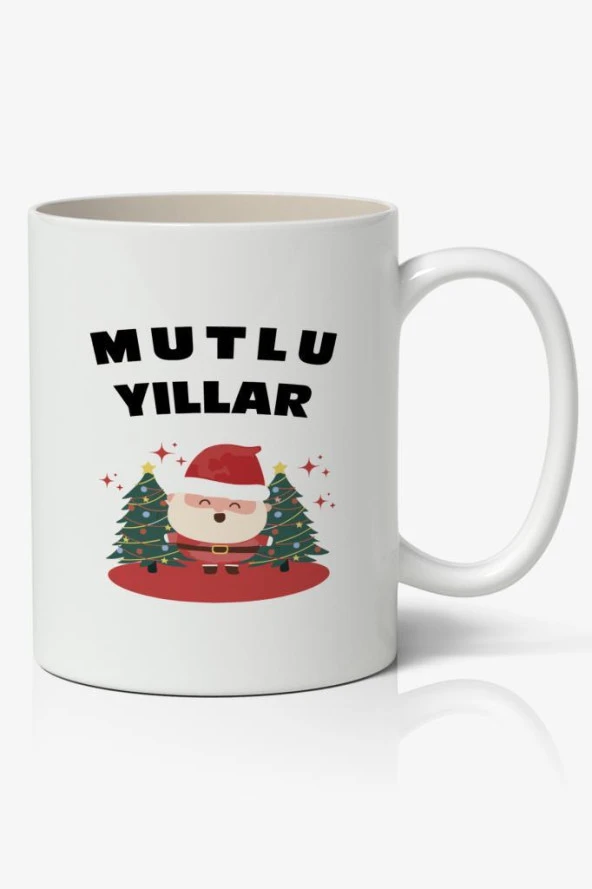 Yılbaşı Temalı Kupa Bardak Baskılı Kahve Kupa Bardak Model 10 ürün görseli 1