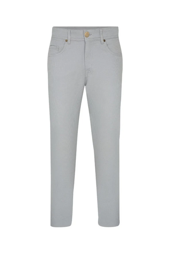 Süvari Slim Fit Gabardin Siyah Pantolon - Resim 3