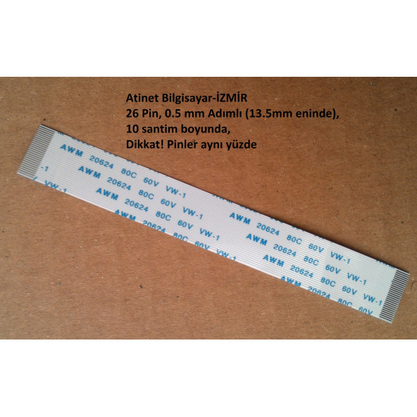 Awm 20624 80C 60V Vw-1 Flex Şerit Kablo 26 Pin 26-0.5-10A ürün görseli 1