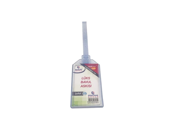 Mapi Lüks Bavul Askısı Plastik 54x90mm Şeffaf (1 Adet) ürün görseli 1