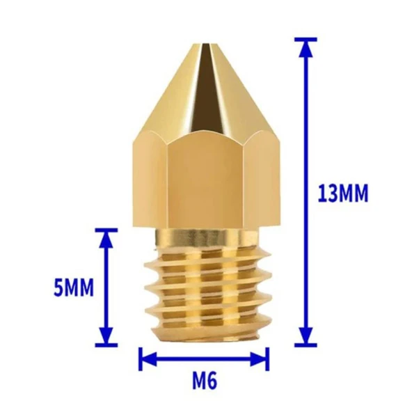 0.6 mk8 pirinç nozzle - Resim 2