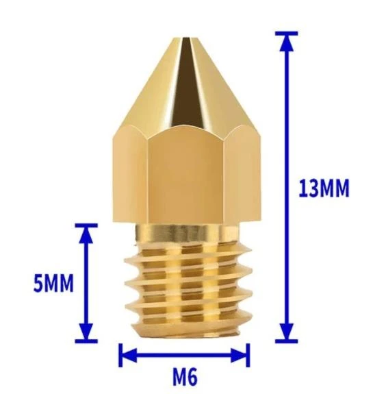 0.3 mk8 pirinç nozzle - Resim 2