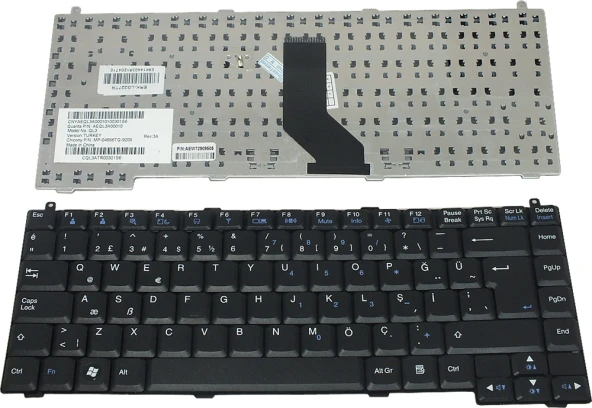 Lg C500-G, C500-H Klavye Siyah TR ürün görseli 1