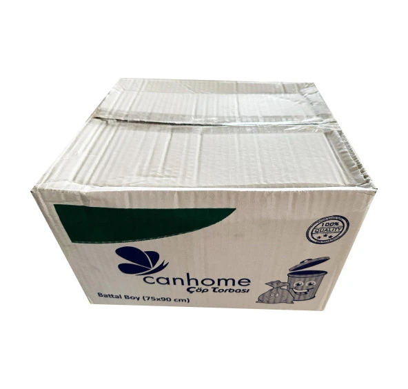Canhome Mavi Büyük Boy Battal 75x90 Cm. 30 Litre Çöp Torbası Poşeti - 10 Adetlik 50 Rulo - Koli ürün görseli 1