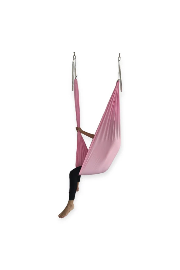 Naturecamp Nadi Pembe Yoga Hamak Seti - Resim 2