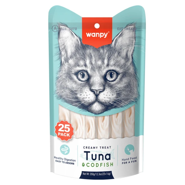 Wanpy Ton&Morina Balıklı KEDİ 25*14 gr RAC-053 Skt:07/2026 ürün görseli 1
