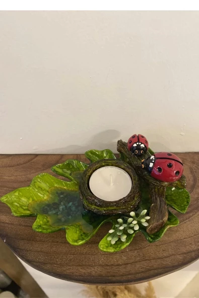 Anneler Gününe Özel Uğurböceği Mumluk - Resim 3