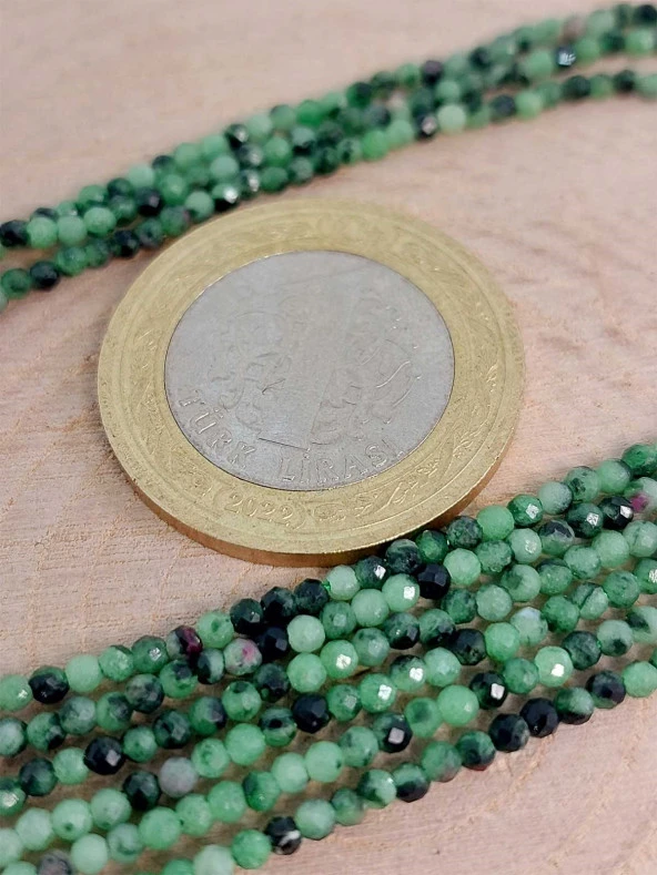 Anyolit (Rubizoit- Rubyzoisit) Taşı Dizi 1.8mm (45456) - Resim 2